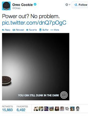 Oreo apagon tweet