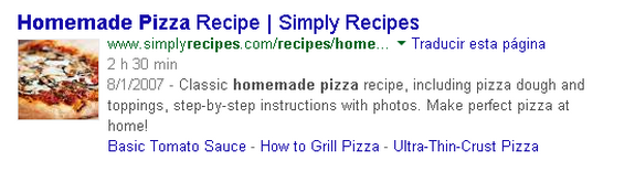 Rich snippets recetas de comida