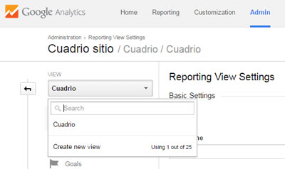 Google Analytics: Configuración de vistas de Reportes.