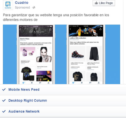 Facebook Ads: Anuncios con una sola imagen o video